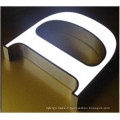 Signe de lettre 3D lumineux en acrylique solide lettre avant